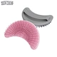 Crescent-Shaped Silicone Bath Brush